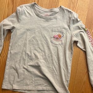 Vineyard Vines Kids Light Gray Long Sleeve Tee